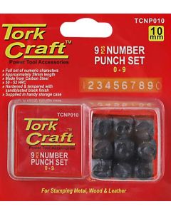 Tork Craft Number Punch Set 10mm TCNP010