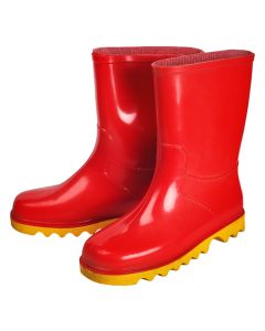 Neptun Red & Yellow Kids Ankle Length Gumboots