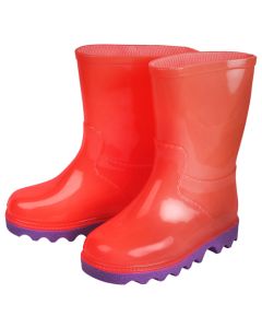 Neptun Pink & Purple Kids Ankle Length Gumboots