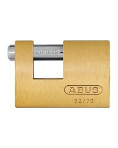 Abus 82 Series Brass Monoblock Padlock 70mm 82/70-1