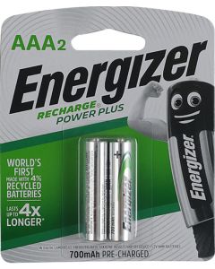 Energizer Recharge AAA Batteries 700mAh - 2 Pack E300525001
