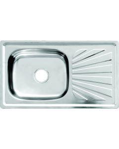 Cam Africa Stainless Steel Drop-In Sink 750 x 400mm DC7540FS/SEB