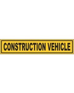 Construction Vehicle Sign 600 x 120mm
