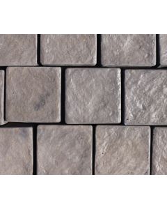 Charcoal Square Cobble Paver 110 x 110 x 50mm