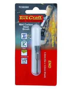 Tork Craft Mini Carbon Steel End Brush 3.2 x 12.7mm TC08360
