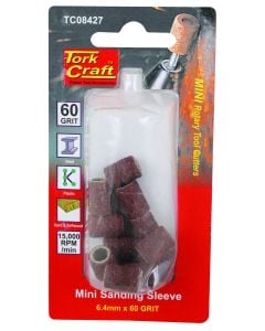 Tork Craft 60-grit Mini Sanding Sleeve 6.4mm TC08427