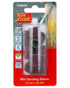 Tork Craft 120-grit Mini Sanding Sleeve 12.7mm TC08430