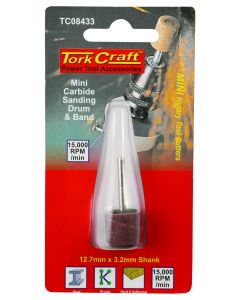 Tork Craft Mini Carbide Sanding Drum & Band 12.7 x 3.2mm TC08433
