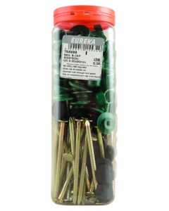 Eureka Green Roofseal Nails & Caps 3.55 x 65mm - 50 Pack T6A688