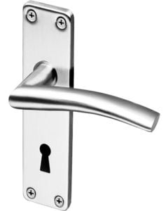 QS Stainless Steel Keyhole Coupe Solna Lever Handle On Backplate COUPE SOLNA
