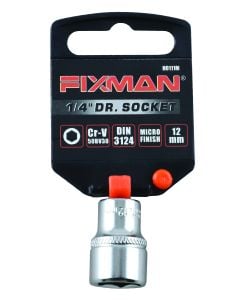 Fixman 1/4" Drive Hex Socket 12mm H0111M