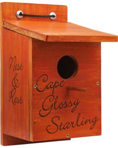 Elaine's Cape Glossy Starling Nest Box EBW225