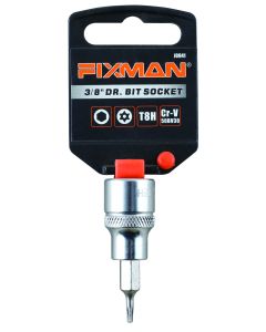 Fixman 3/8" Drive Dr. Bit Security Torx Socket T8H J0941