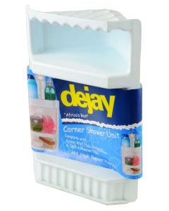 Dejay White PVC Corner Shower Caddy A08