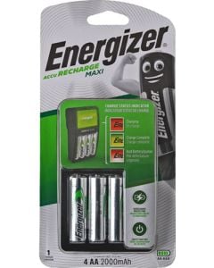 Energizer Maxi Charger With 4 Recharge AA Batteries E300321201