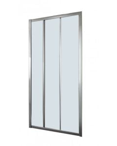 Aqua Dor Chrome 3-Panel Tri-Slider Shower Door Screen 900 x 1850mm 210281