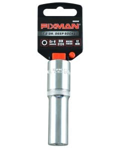 Fixman 1/2" Drive Dr. Deep Socket 12mm H0605M