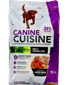 Canine Cuisine Chicken & Rice Flavoured Medium/Large Adult Dog Food 15kg RJ130020