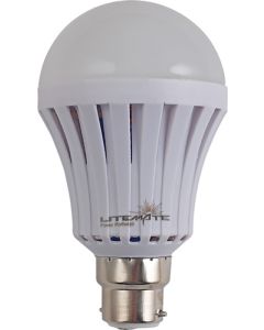 Litemate 7W Cool White Rechargeable B22 LED A60 Lamp LM030