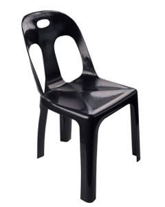 Contour Outdoor Black Catering Chair CH-RCTR-BL-HW-B