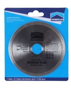 ChamberValue Continuous Masonry Diamond Cutting Disc 115mm 
