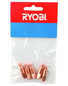 Ryobi Contact Tip M6 x 0.8mm - 5 Pack RW-CT608