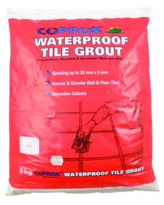 Coprox White Waterproof Grout 5kg CC-TGWH-5