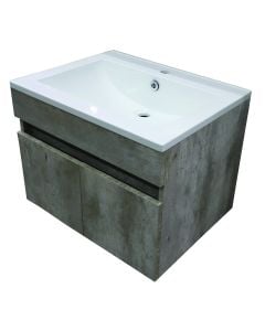 Concrete Grey Reef Wall Hung Cabinet 600mm REEF003UCG