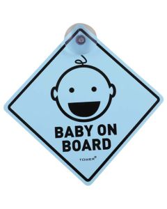 Tower Blue Baby On Board Sign SIGNBOBB