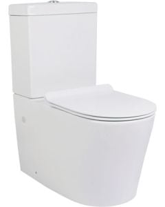 Bijiou White Piquant Close Couple Top Flush Toilet Suite MAC-210164