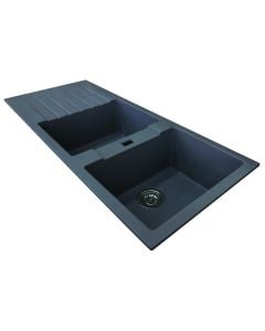 Grey Quartz Tip Toe Drop-In Sink 1160 x 500mm D200