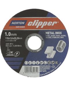 Norton Clipper Metal Inox Cutting Discs 115 x 1.0m - 5 Pack 66252846868