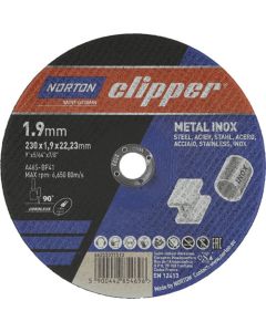 Norton Clipper Metal Inox Cutting Discs 230 x 1.9m - 3 Pack 66252848884
