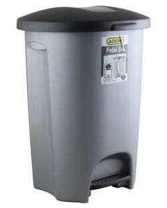 Addis Grey Dustbin With Pedal 20L 9129ST
