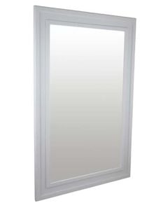 Active Factory White Routed Frame Mirror 900 x 600 x 16mm AFWHMARMIR01