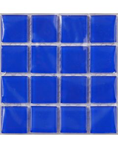 Mosaic Warehouse Water Blue Clear Glass Mosaic Tiles 100 x 100mm P-FTMS095