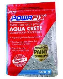 Powafix Aqua Crete Waterproof Cement Filler 500g AQCRE500G