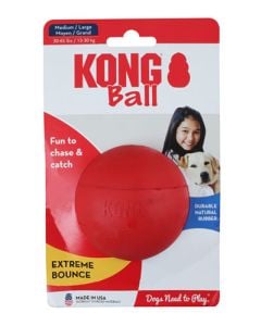 Kong Red Rubber Ball With Hole 76mm KB1