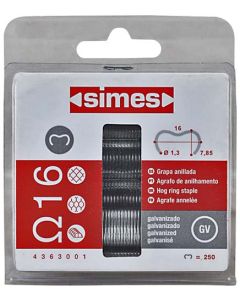 Simes Hog Ring Staples A16 - 250 Pack SIMA16