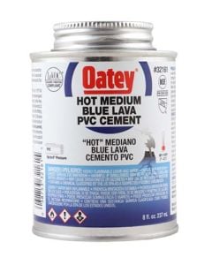 Oatey Hot Medium Blue Lava PVC Cement 237ml 08531237