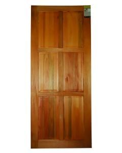 Semi-Exterior Hardwood 6 Panel Door 813 x 2032mm