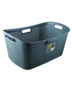 Addis Dark Grey Hidesign Laundry Basket 91600DGR