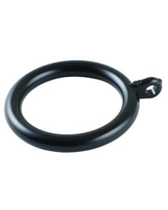 Black Plastic Alurod Curtain Rings 25mm - 10 Pack DT28430