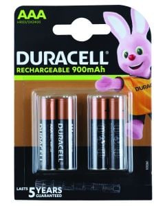 Duracell Rechargeable Ultra AAA Batteries - 4 Pack DUR057
