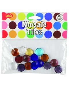 Dala Assorted Round Glass Mosaic Beads BAP-MTR25
