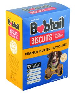 Bobtail Peanut Butter Dog Biscuits 1kg RL200610