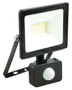Eurolux Black LED Floodlight With Sensor 20W FS292