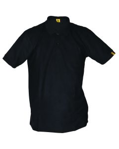 Dromex Black Pique Golf Shirt Medium PC0345T/M