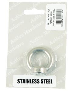 Active Hardware 10mm Female Stainless Steel Lifting Eye Nut LENUTSS10