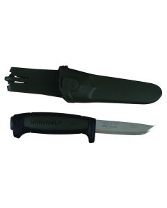 Hi-Vis OBlack/Green Morakniv Basic Knife